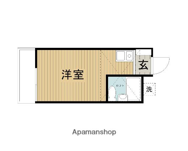 アップルハウス町田7(ワンルーム/1階)の間取り写真