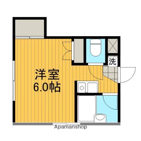 グリーンハーモニー(ワンルーム/3階)の間取り写真