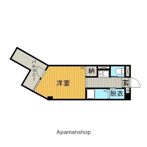 LEISE(1K/3階)の間取り写真