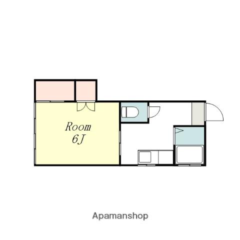 サンハイツ(1K/1階)の間取り写真