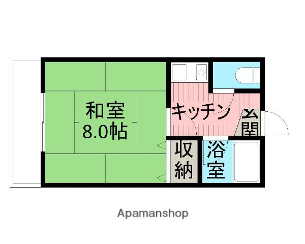 ジャンクハイツ(1K/2階)の間取り写真