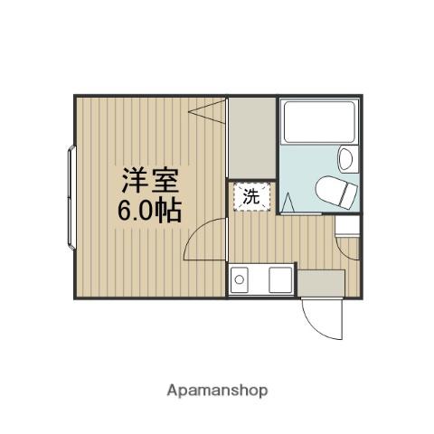 ホワイトハイツ(1K/1階)の間取り写真