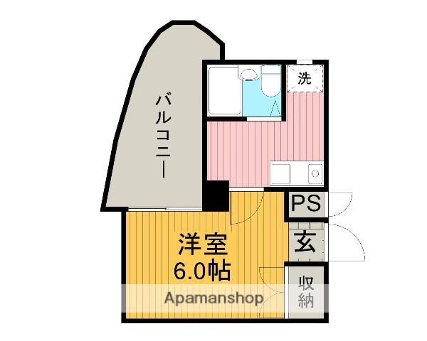 センチュリーハイツ三徳(1K/3階)の間取り写真