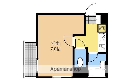 キタミマンション(1K/4階)の間取り写真
