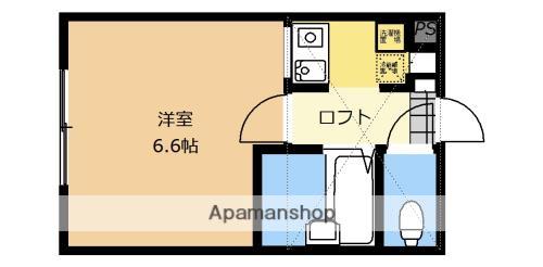 ミルブルック(1K/1階)の間取り写真