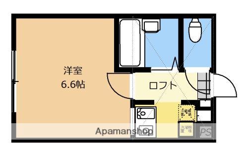 ミルブルック(1K/1階)の間取り写真