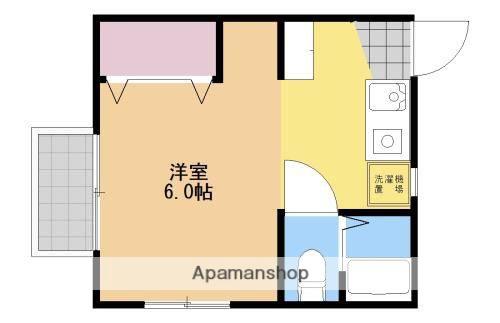メイプルピア(ワンルーム/1階)の間取り写真