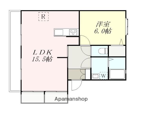 エクセルコートⅡ(1LDK/2階)の間取り写真