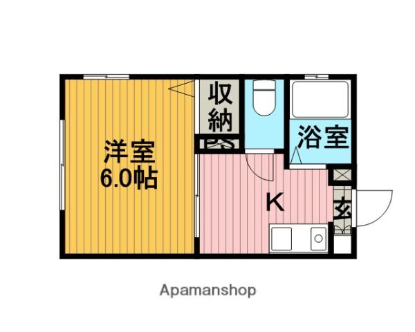 コーポタイラ(1K/2階)の間取り写真