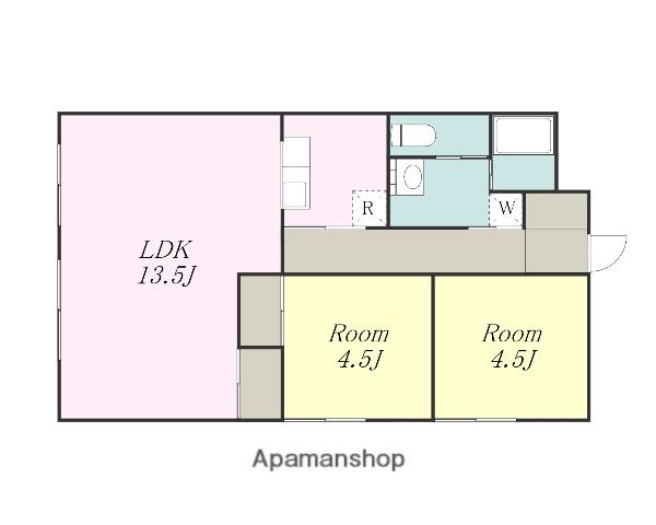 ベルクレエ(2LDK/3階)の間取り写真