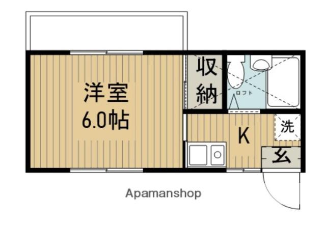 レジョンドール東大沼(1K/1階)の間取り写真