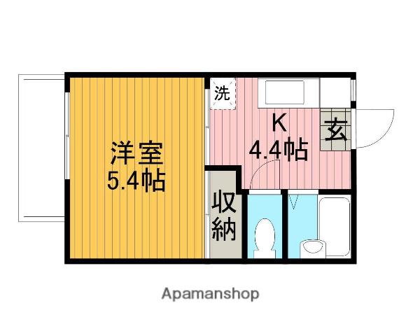 サンブリーズ(1K/2階)の間取り写真