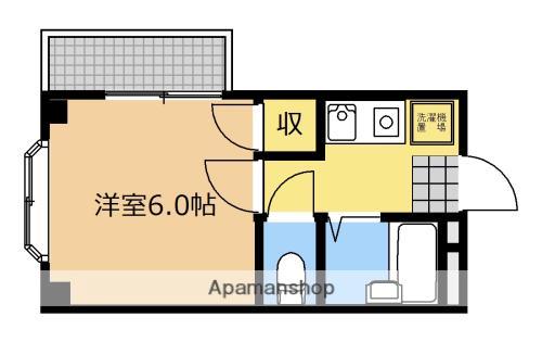 シティ5(1K/3階)の間取り写真