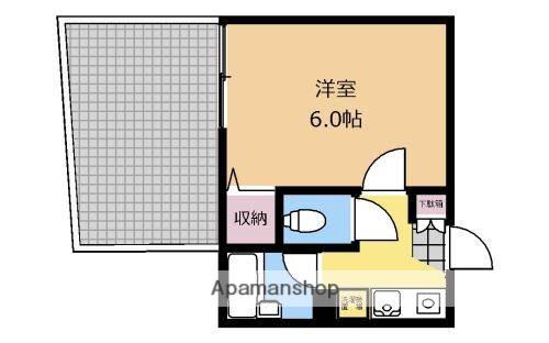 シティ5(1K/2階)の間取り写真