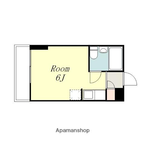 ハイツ鹿島の森(ワンルーム/3階)の間取り写真