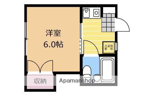 東光ハイツ(1K/1階)の間取り写真