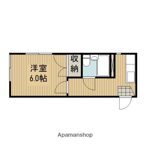 KS中央林間(1K/2階)の間取り写真