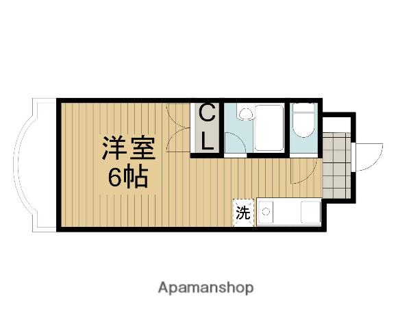 ヴェルドミール清和(ワンルーム/3階)の間取り写真