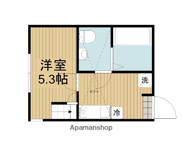 フロネシス小田急相模原(1K/2階)の間取り写真