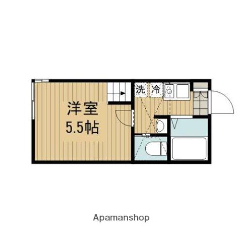 グレイス相模大野(1K/1階)の間取り写真