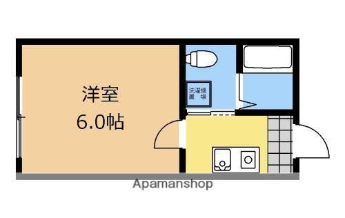 ケーアイコート相模原(1K/2階)の間取り写真