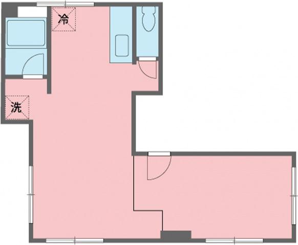 ダイコービル(1K/1階)の間取り写真