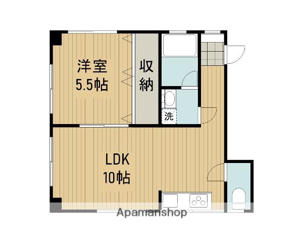 ダイギンビル(1LDK/2階)の間取り写真