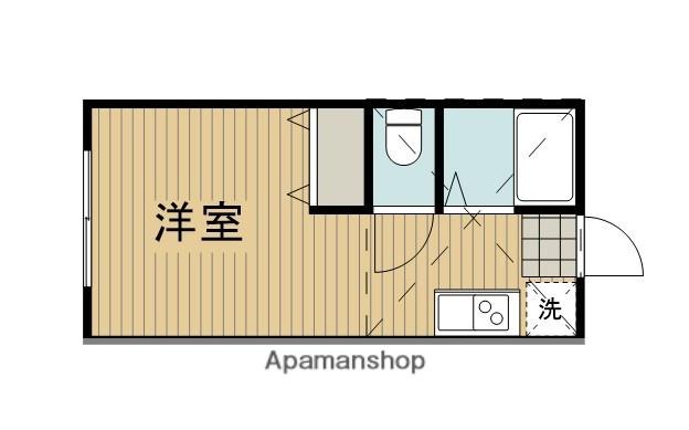 プライムテラス小田急相模原1A棟(ワンルーム/1階)の間取り写真