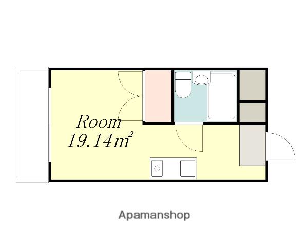 相模大野ホワイトビル(ワンルーム/4階)の間取り写真
