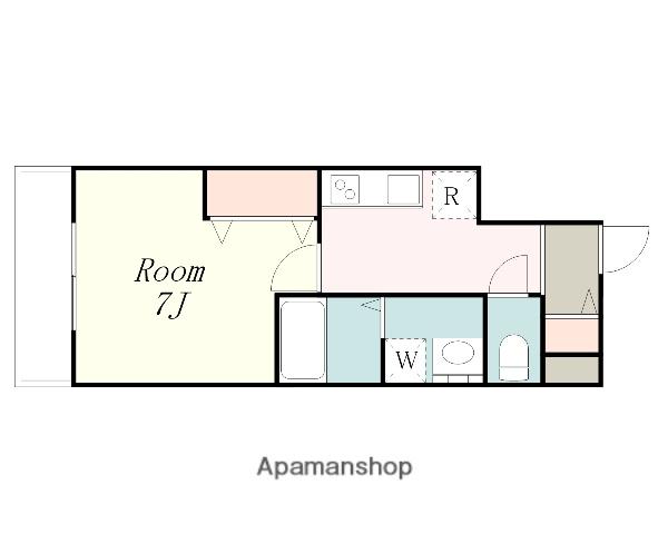 ルミエール・K(1K/4階)の間取り写真