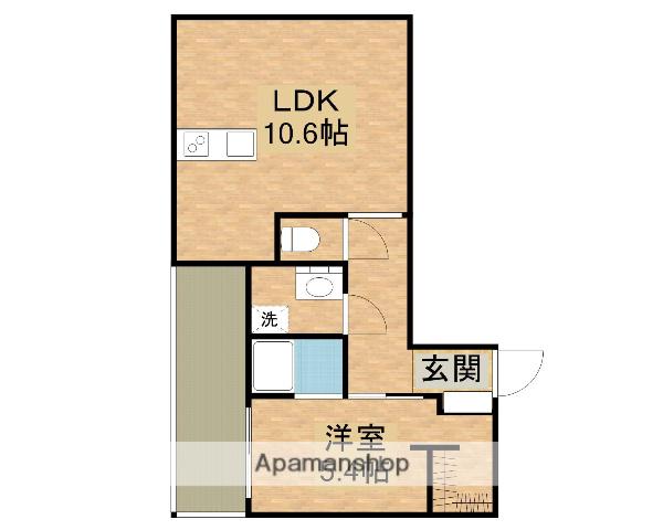 ノースWALL(1LDK/5階)の間取り写真