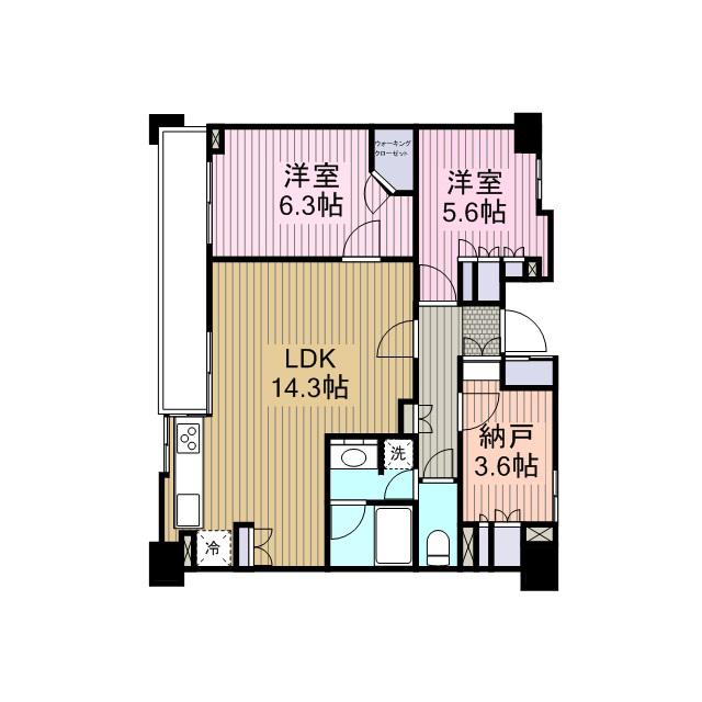 KDXレジデンス町田 5階階 間取り