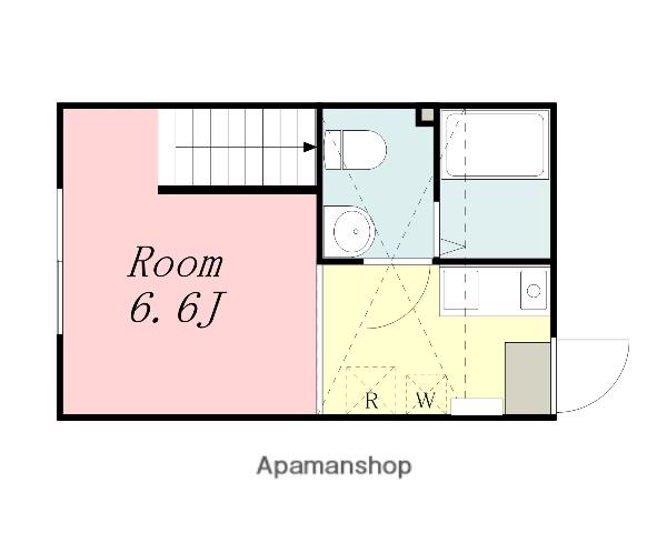 オムニア北里(ワンルーム/2階)の間取り写真