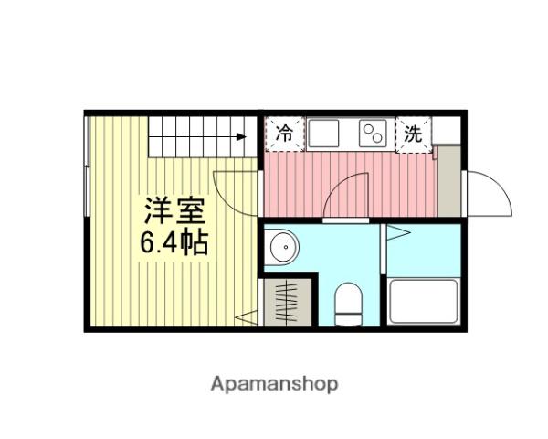 アザーレ・パッシオ小田急相模原(1K/2階)の間取り写真