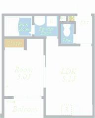 カサデルソルⅥ(1LDK/1階)の間取り写真