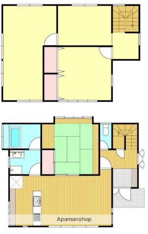 小田急電鉄小田原線 座間駅 徒歩10分 2階建 築38年(4LDK)の間取り写真