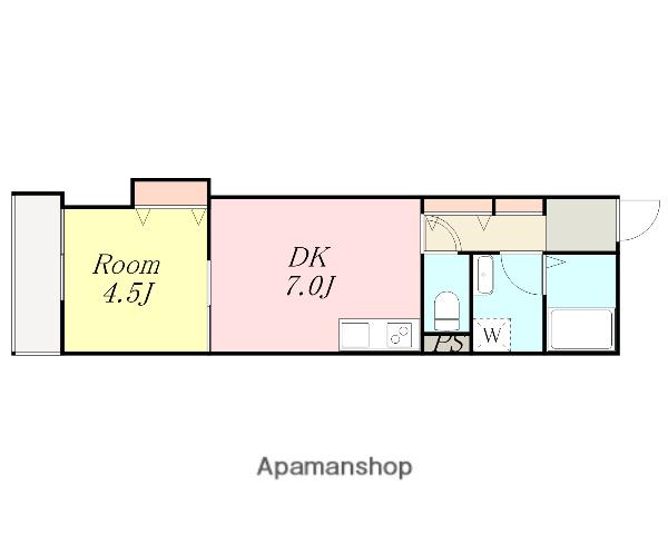 フォレスト相武台(1DK/2階)の間取り写真