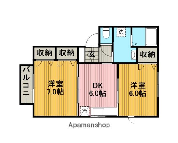 F・フラワーパーク 1階階 間取り