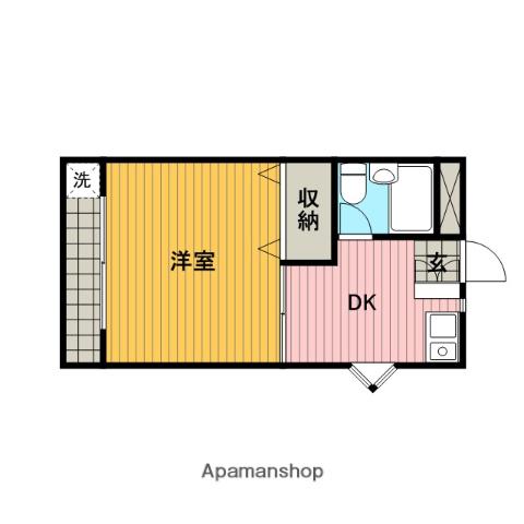 アップルハウス 町田2 2階階 間取り