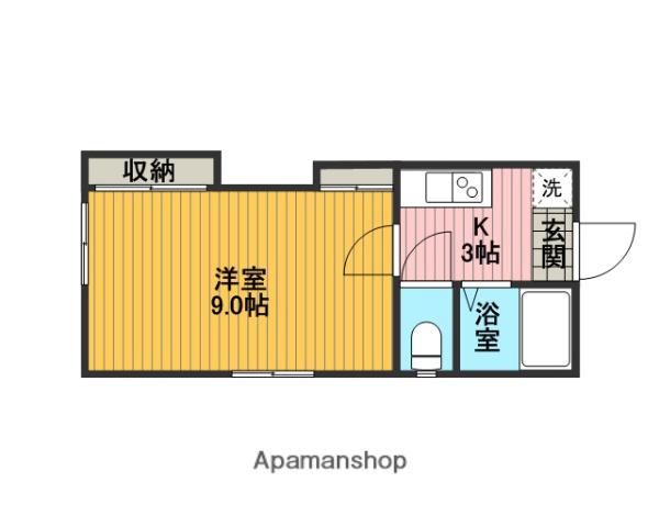 コーポロンデ(1K/2階)の間取り写真