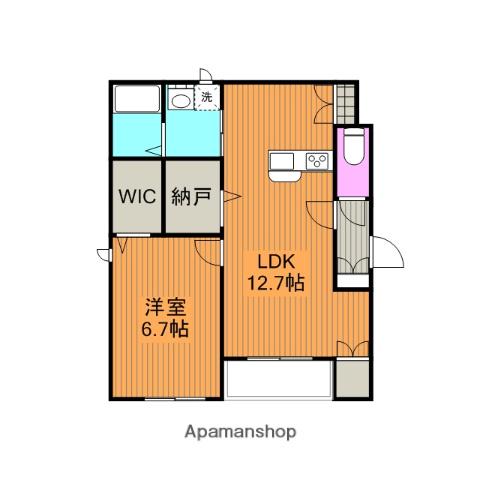 サンクレスト(1LDK/2階)の間取り写真