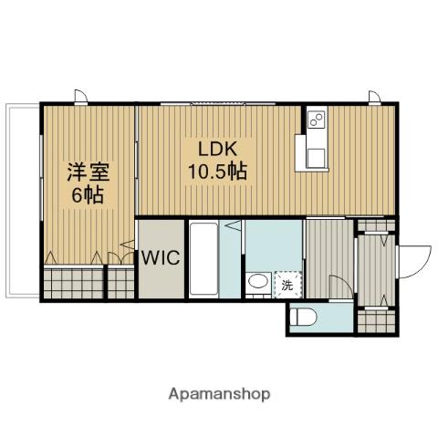 メゾンコンフォール(1LDK/1階)の間取り写真