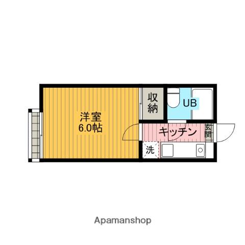 コーポコスモ(1K/2階)の間取り写真