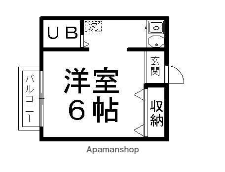 インベストメント成瀬台(ワンルーム/1階)の間取り写真