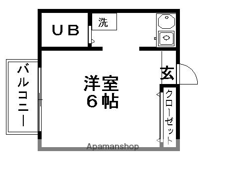インベストメント成瀬台(ワンルーム/2階)の間取り写真