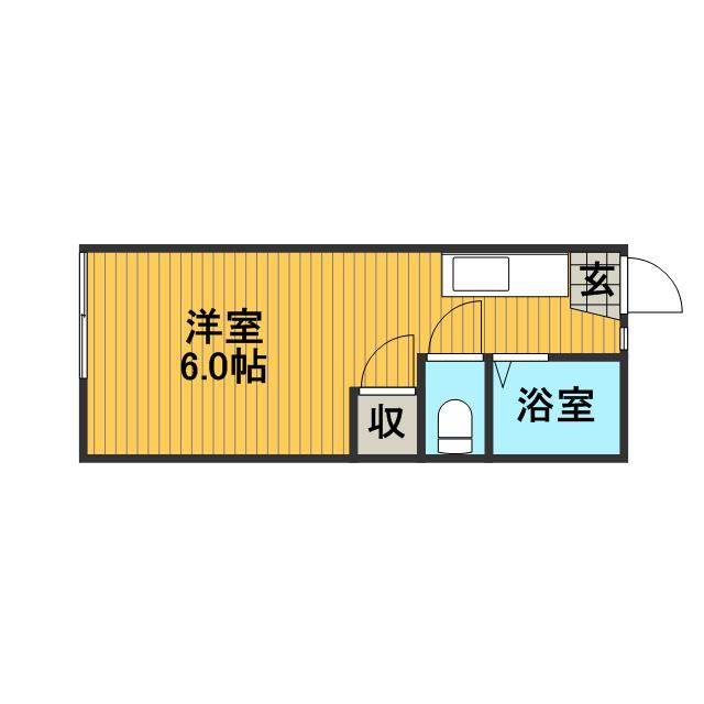 アイビーガーデン(1K/1階)の間取り写真