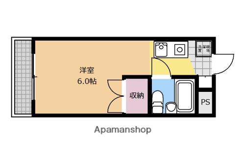コーポ中島 2階階 間取り