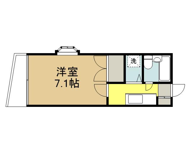 マンショングレイス(1K/2階)の間取り写真