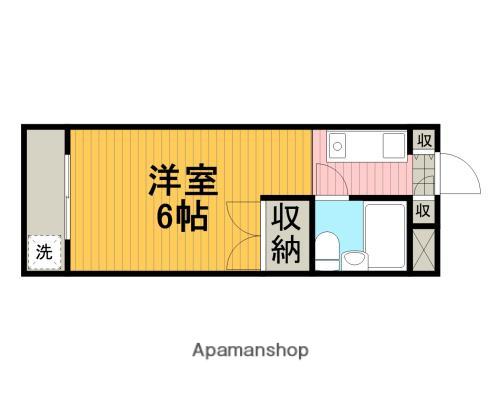 キャトルセゾンすすきの(ワンルーム/1階)の間取り写真