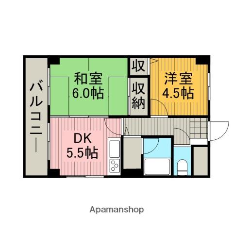 ライオンズマンション淵野辺第2 3階階 間取り